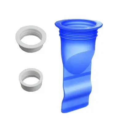 Modri silikonski talni sifon proti vonjavam - 4 kosi, tesnilo proti insektom