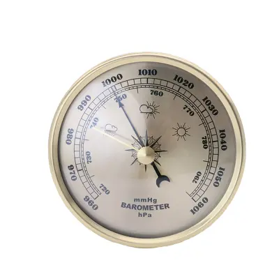 90 mm Zlati Barometer - Natančna Meritev Atmosferskega Tlaka