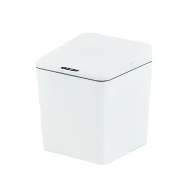 6L Bela USB Polnilna Pametna Senzorska Namizna Koš za Smeti - Brez Dotika