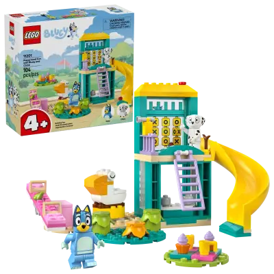 LEGO Bluey 11201 Bluey in Chloe se zabavata na igrišču