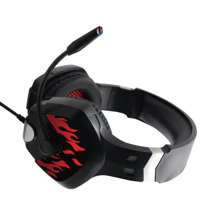 Rdeče žične slušalke - Poglobljen zvok in udobno oblikovanje