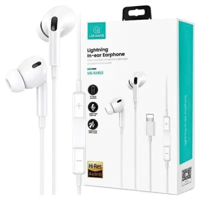 USAMS EP-41 MAXDO LIGHTNING STEREO SLUŠALKE ZA APPLE IPHONE 11 12 13 14