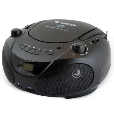 Boombox CD/radio/MP3/USB črne barve