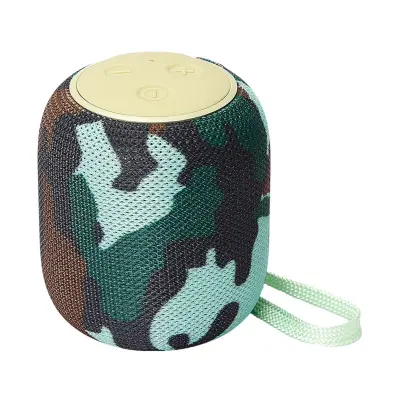 Kompakten Bluetooth 5.3 zvočnik - Prenosni mini zvočnik z FM radiem in TWS stereo Camouflage