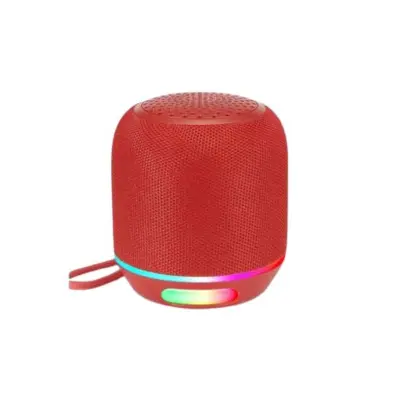 Kompakten brezžični Bluetooth zvočnik s HiFi zvokom in baterijo Red
