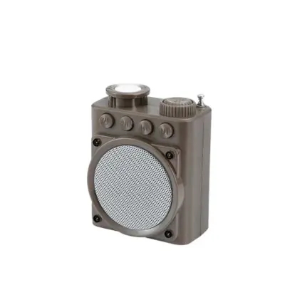 Retro Prenosni Bluetooth Zvočnik - Mini Brezžični Zvočnik Vintage Stila Grey