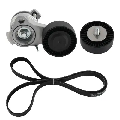 Komplet zobatega jermena, visokokakovostni materiali, primeren za različne modele, 6 reber, vključuje pogonski jermen in napenjalec