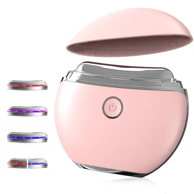 Električna naprava Gua Sha za lifting vratu in obraza, uvoz - roza