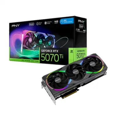 Grafična kartica nVidia RTX5070Ti PNY Overclocked Triple Fan Plus - 16GB GDDR7 (VCG5071T16TFXPB1-O)