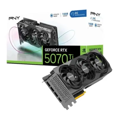 Grafična kartica nVidia RTX5070Ti PNY Overclocked Triple Fan - 16GB GDDR7 (VCG5070T16TFXPB1-O)