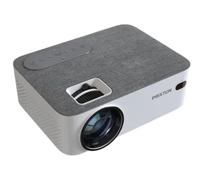 PRIXTON Projektor Lumière Full HD, 5000 Lumnov in 100 ANSI Lumnov, bela barva