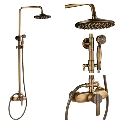 Kopalniška pipa, dežni tuš, dvojna ročic