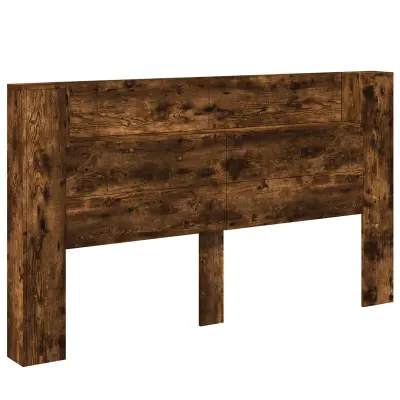 vidaXL Nočna omarica z LED Dimljeni oreh 180 x 16,5 x 103,5 cm