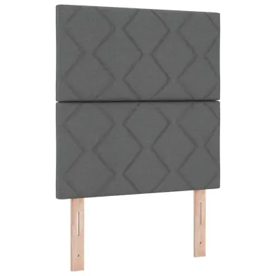 vidaXL Vzglavje z vzglavjem Temno siva 80 cm Umjetno usnje