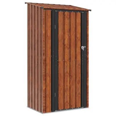 vidaXL Vrtne hiške Rjava 103 x 74 x 200 cm Kovina