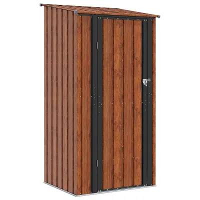 vidaXL Vrtne hiške Rjava 103 x 86 x 200 cm Kovina