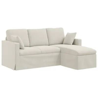 vidaXL Kavč krema Splošne dimenzije: 178 x 134 x 80 cm (Š x G x V)