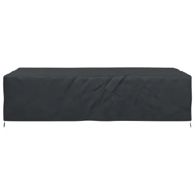 vidaXL Prevleka za zunanje pohištvo Črna 305 x 190 x 85 cm 600D
