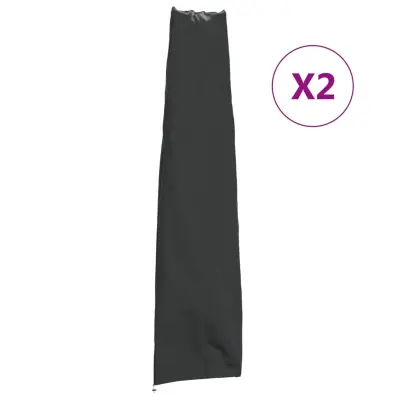 vidaXL Prevleka za vrtni senčnik 2 kosa 190x50/30 cm 420D oxford