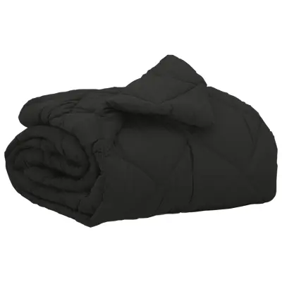 vidaXL Polna celoletna prevleka Črna 200 x 155 cm Mikrovlakna