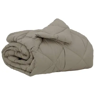 vidaXL Polna celoletna prevleka Svetlo siva 200 x 140 cm Mikrovlakna