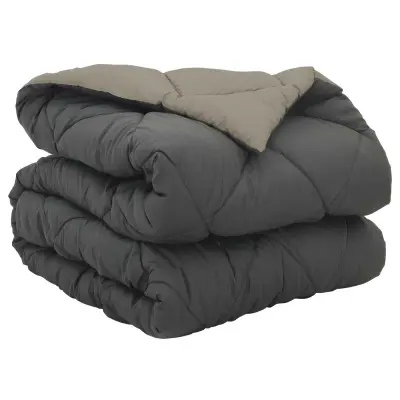 vidaXL Polna celoletna prevleka Svetlo siva in antracit 200 x 135 cm