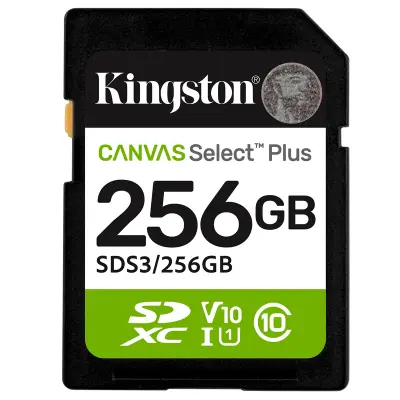 KINGSTON Canvas Select Plus SD 256GB Class10 UHS-I SDS3/256GB spominska kartica