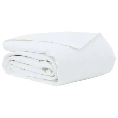 vidaXL Poletna odeja Bela 200 x 220 cm Perje