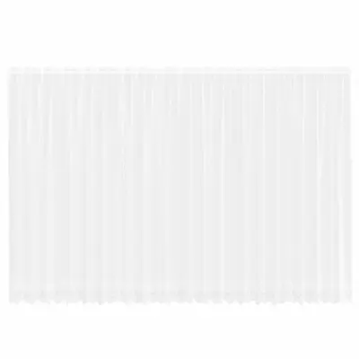 vidaXL Čipkasta Zavesa z zavesami Bela 220 x 600 cm Poliester