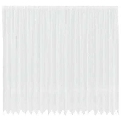 vidaXL Čipkasta Zavesa z zavesami Bela 260 x 500 cm Poliester