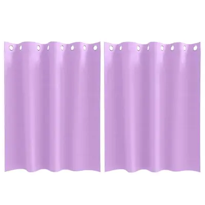 vidaXL Zavese za zatemnitev z obroči 2 pcs Vijolična 140 x 140 cm
