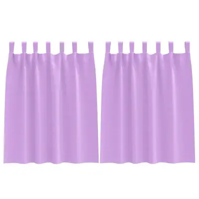 vidaXL Zavese za zatemnitev z obroči 2 pcs Vijolična 140 x 140 cm