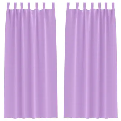 vidaXL Zavese za zatemnitev z obroči 2 pcs Vijolična 260 x 140 cm