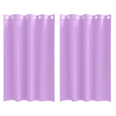 vidaXL Zavese za zatemnitev z obroči 2 pcs Vijolična 175 x 140 cm