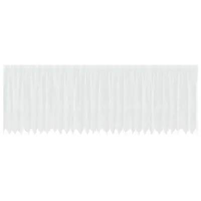 vidaXL Čipkasta Zavesa z zavesami Bela 180 x 750 cm Poliester