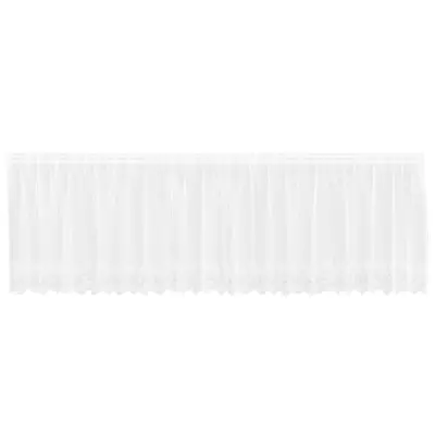 vidaXL Čipkasta Zavesa z zavesami Bela 120 x 500 cm Poliester