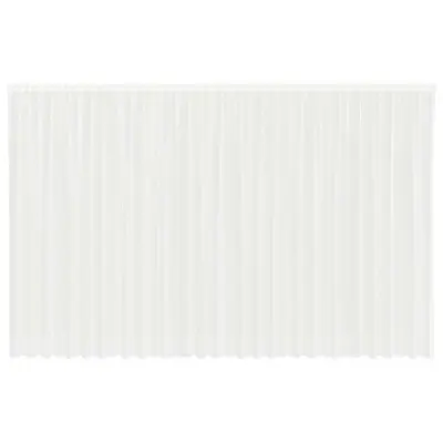 vidaXL Čipkasta Zavesa z zavesami Bela 300 x 750 cm Poliester