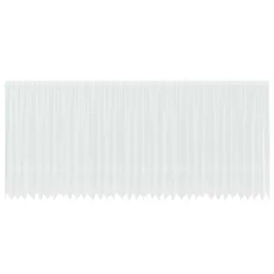 vidaXL Čipkasta Zavesa z zavesami Cvetlični Bela 240x900cm Poliester