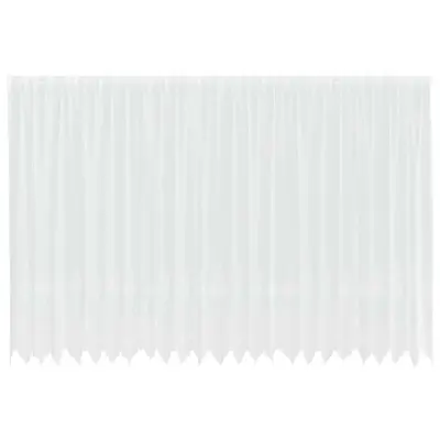 vidaXL Čipkasta Zavesa z zavesami Bela 240 x 600 cm Poliester