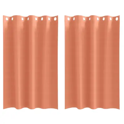 vidaXL Zavese za zatemnitev z obroči 2 pcs Terakota 175 x 140 cm