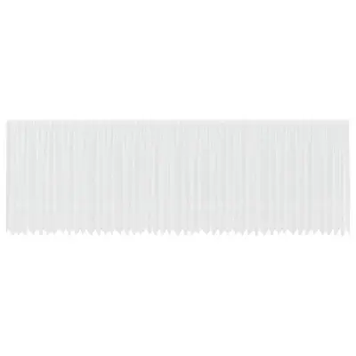 vidaXL Čipkasta Zavesa z zavesami Bela 245 x 1200 cm Poliester