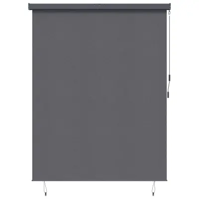 vidaXL Rolo z zavesami Antracit 200 x 250 cm Tkanina in aluminij