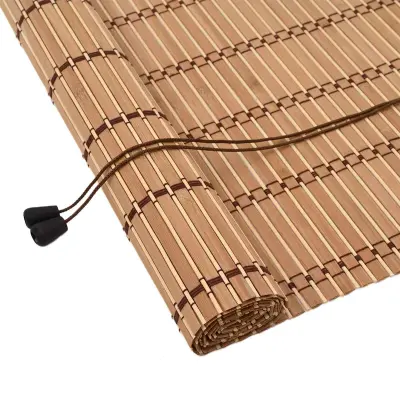 vidaXL Rolo z zavesami Narava 80 x 220 cm Bambus