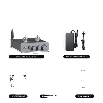 Ojačevalec, Bluetooth povezljivost, zvok visoke ločljivosti -z napajalnikom