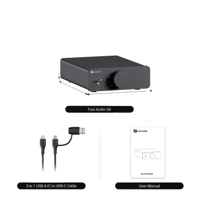 Audio DAC, XMOS XU316 čipovje, predvajanje visoke ločljivosti, Q6