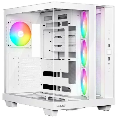 Ohišje BE QUIET! Light Base 500 LX (BGW86), midi-ATX, RGB, okno, belo