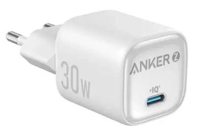 Adapter ANKER ZOLO USB-C, 30 W, bel