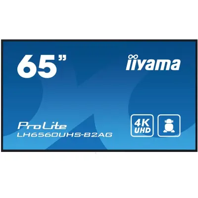 Monitor IIYAMA ProLite LH6560UHS-B2AG, 164 cm (65"), 4K UHD, VA, HDMI, informacijski