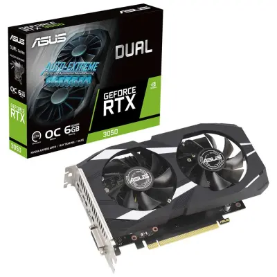 Obnovljeno - kot novo - Grafična kartica ASUS GeForce RTX 3050 DUAL OC, 6GB GDDR6, PCI-E 4.0