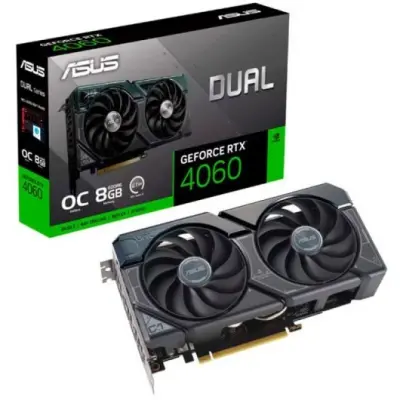 Obnovljeno - kot novo - ASUS Dual Geforce Rtx 4060 V2 Oc Edition 8GB GDDR6 Dlss3 grafična kartica